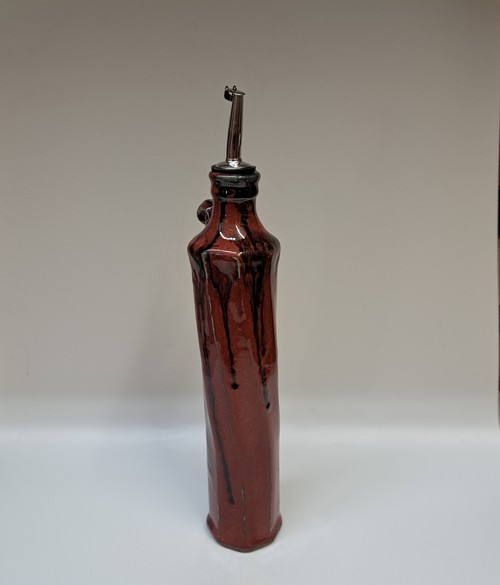 #251244 Oil Cruet Red/Black $24.50 at Hunter Wolff Gallery